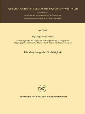 cover image of Die »Brechung« der Schiefrigkeit